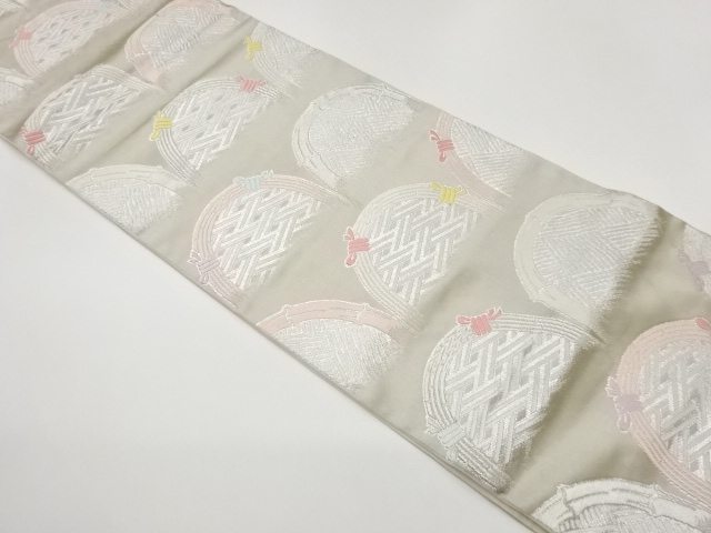 JAPANESE FUKURO OBI / WOVEN GRID